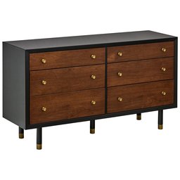 Amazon Brand – Rivet Mid-Century Leonard 2-Tone Bedroom Dresser, 62