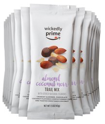 Wickedly Prime Trail Mix, Almond Coconut Noir, Snack Pack, 1.5 Ounce (Pack of 15)