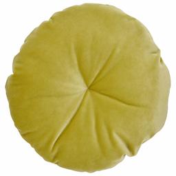 Amazon Brand – Rivet Mid-Century Round Velvet Throw Pillow - 16 x 16 Inch, Citron