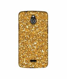 Amazon Brand - Solimo Designer Golden Sparkle 3D Printed Hard Back Case Mobile Cover for InFocus M2