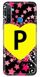 Amazon Brand - Solimo Designer Heart Pattern Alphabet-P 3D Printed Hard Back Case Mobile Cover for Realme 5 / Realme 5s / Realme 5i / Narzo 10