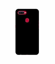 Amazon Brand - Solimo Designer Solid Black 3D Printed Hard Back Case Mobile Cover for Oppo F9 Pro/Oppo F9