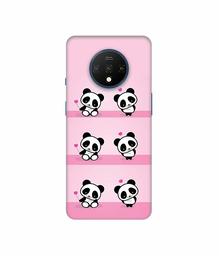 Amazon Brand - Solimo Designer Panda Pattern 3D Printed Hard Back Case Mobile Cover for OnePlus 7T