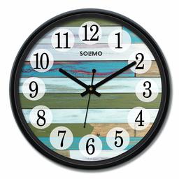 Amazon Brand - Solimo 12-inch Wall Clock - Raft (Silent Movement)