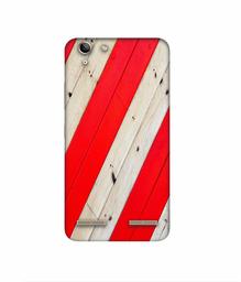 Amazon Brand - Solimo Designer Red and Cream Color Wood 3D Printed Hard Back Case Mobile Cover for Lenovo Vibe K5 Plus