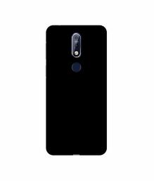 Amazon Brand - Solimo Designer Solid Black 3D Printed Hard Back Case Mobile Cover for Nokia 7.1