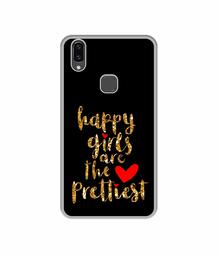 Amazon Brand - Solimo Designer Happy Girls are The Prettiest UV Printed Soft Back Case Mobile Cover for Vivo V9