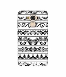 Amazon Brand - Solimo Designer Black Multi Patterns 3D Printed Hard Back Case Mobile Cover for Asus Zenfone 3 Max ZC553KL