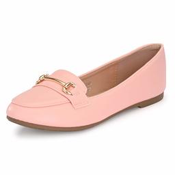 Flavia Women's Pink Ballet Flats-6 UK (38 EU) (7 US) (FK/WQ009/PNK)