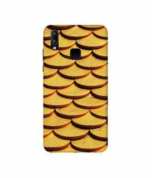 Amazon Brand - Solimo Designer Wooden Semi Circle Texture 3D Printed Hard Back Case Mobile Cover for Vivo Y95