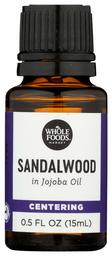 Whole Foods Market, Sandalwood in Jojoba Oil, 0.5 fl oz