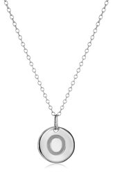 Amazon CollectionSterling Silver Round Disc Initial