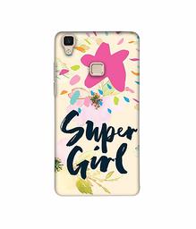 Amazon Brand - Solimo Designer Super Girl 3D Printed Hard Back Case Mobile Cover for Vivo V3