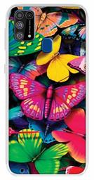 Amazon Brand - Solimo Designer Multicolor Butterfly Colourful Design Printed Soft Back Case Mobile Cover for Samsung Galaxy M31