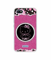 Amazon Brand - Solimo Designer Kitty with Glitter UV Printed Soft Back Case Mobile Cover for Mi Redmi 6A