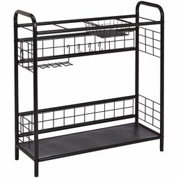 AmazonBasics Sporting Goods Storage Organizer Shelf - Black