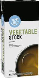 Amazon Brand - Happy Belly Vegetable Stock, 32 Ounce