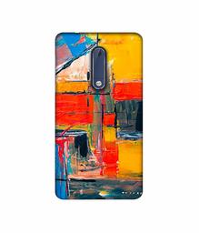 Amazon Brand - Solimo Designer Multicolor Squre Blocks 3D Printed Hard Back Case Mobile Cover for Nokia 5