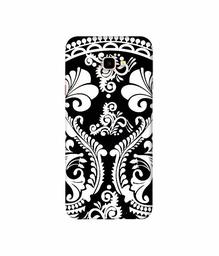 Amazon Brand - Solimo Designer Round White Rangoli 3D Printed Hard Back Case Mobile Cover for Samsung Galaxy J4 Plus