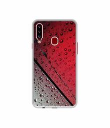 Amazon Brand - Solimo Designer Water Drop On Glass UV Printed Soft Back Case Mobile Cover for Samsung Galaxy A20s