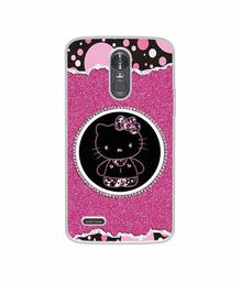 Amazon Brand - Solimo Designer Kitty with Glitter UV Printed Soft Back Case Mobile Cover for LG Stylus 3