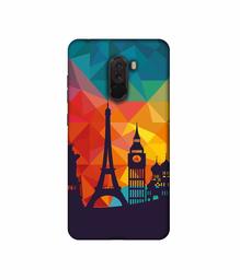 Amazon Brand - Solimo Designer Colored Paris 3D Printed Hard Back Case Mobile Cover for Poco F1