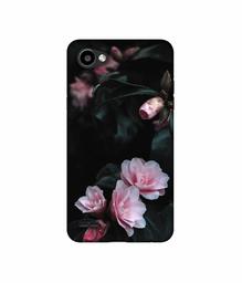 Amazon Brand - Solimo Designer Dark Flowers Photography UV Printed Soft Back Case Mobile Cover for LG Q6