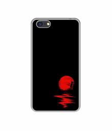 Amazon Brand - Solimo Designer Red Moon UV Printed Soft Back Case Mobile Cover for Oppo A71