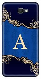 Amazon Brand - Solimo Designer Blue Pattern Alphabet-A 3D Printed Hard Back Case Mobile Cover for Samsung Galaxy J7 Prime