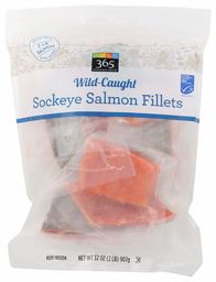 365 Everyday Value, Wild-Caught Sockeye Salmon Fillets, 32 oz (Frozen)