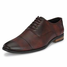 Nubeno Men's Brown Formal Shoes-10 UK (44 EU) (52122)