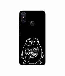 Amazon Brand - Solimo Designer Cartoon Pattern 3D Printed Hard Back Case Mobile Cover for Motorola One Power