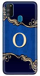 Amazon Brand - Solimo Designer Blue Pattern Alphabet-O 3D Printed Hard Back Case Mobile Cover for Samsung Galaxy M21 / M30s