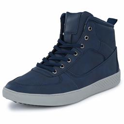 Klepe Men's Navy High Ankle Boots-6 UK (40 EU) (7 US) (KP72/NVY)