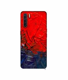 Amazon Brand - Solimo Designer Red Wax Color 3D Printed Hard Back Case Mobile Cover for Oppo A91