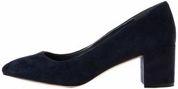 Amazon Brand - find. Women's Closed-Toe Pumps, Blue Navy), US 8.5