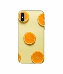 Amazon Brand - Solimo Designer Orange Texture 3D Printed Hard Back Case Mobile Cover for Apple iPhone Xs Max