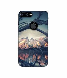 Amazon Brand - Solimo Designer Tree Reflextion 3D Printed Hard Back Case Mobile Cover for Apple iPhone 7 Plus (Logo Cut)