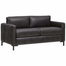 Amazon Brand – Rivet Edgewest Modern Loveseat, Leather, 65