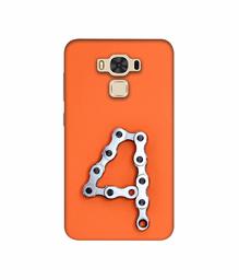 Amazon Brand - Solimo Designer Number Four 3D Printed Hard Back Case Mobile Cover for Asus Zenfone 3 Max ZC553KL