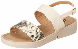 Flavia Women's Cream Fashion Sandals- 9 UK (41 EU) (10 US) (FL139/CRM)