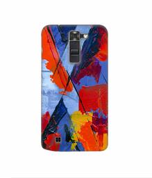 Amazon Brand - Solimo Designer X Multicolor Texture 3D Printed Hard Back Case Mobile Cover for LG K7