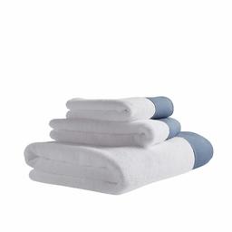 Rivet Contemporary Linen Cuffed Cotton Towels