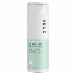 Belei Blemish Control Oil-Free Daily Face Cleanser, 2.5% Benzoyl Peroxide Acne Treatment, Dermatologist Tested, Paraben Free, 6 Fluid Ounce (177 mL)