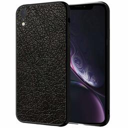 Amazon Brand - Solimo Designer Leather Texture Printed Hard Back Case Mobile Cover for Apple iPhone XR (D288)