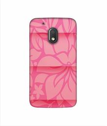 Amazon Brand - Solimo Designer Pink Flower Banch Print On Cloth 3D Printed Hard Back Case Mobile Cover for Motorola Moto G4 Play