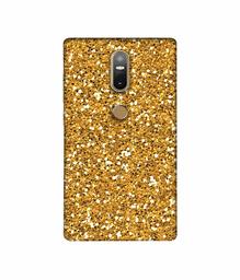 Amazon Brand - Solimo Designer Golden Sparkle 3D Printed Hard Back Case Mobile Cover for Lenovo Phab2 Plus