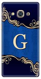 Amazon Brand - Solimo Designer Blue Pattern Alphabet-G 3D Printed Hard Back Case Mobile Cover for Samsung Galaxy J3 Pro