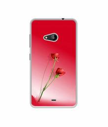 Amazon Brand - Solimo Designer Red Roses UV Printed Soft Back Case Mobile Cover for Microsoft Lumia 535