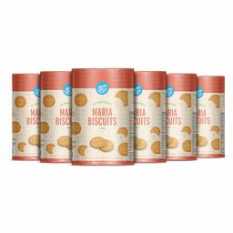 Marca Amazon - Happy Belly - Galletas María sin azúcares añadidos, 6 x 400 g